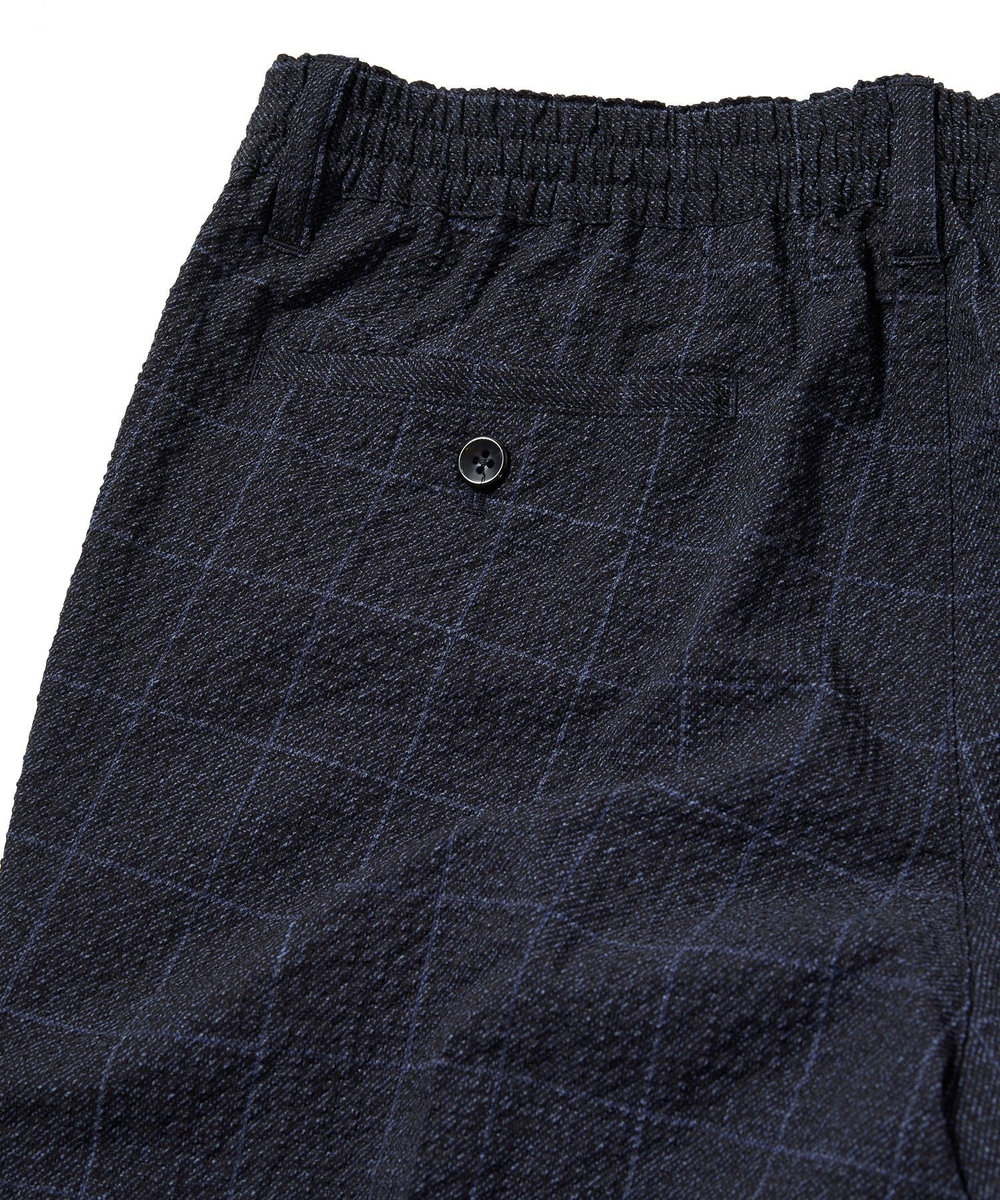 MEN'S BIGI 【ACTIVE TAILOR】3Dサッカープリントイージーパンツ<セットアップ対応> ネイビー