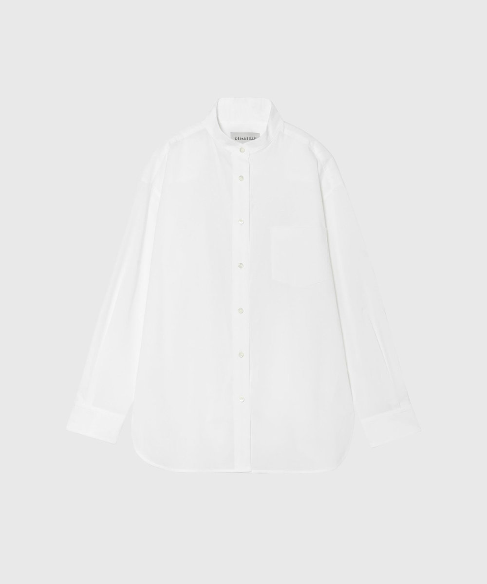 DÉPAREILLÉ DOT DOBBY BOW SHIRT / ドットドビーボウシャツ オフホワイト