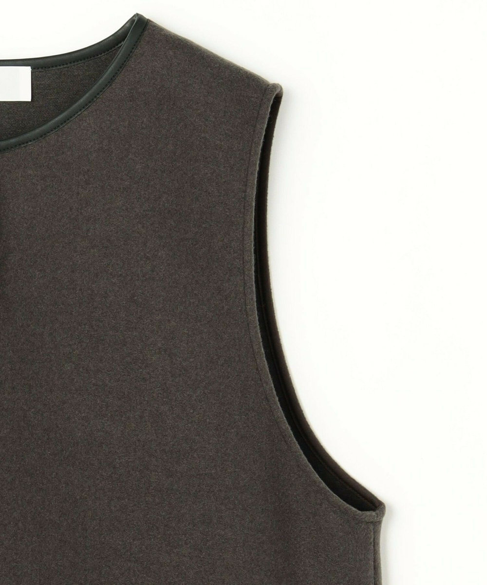 feerique Lサイズ（大きいサイズ） 【大きいサイズ】feerique 　ウールライクジャンパースカート チャコールグレー