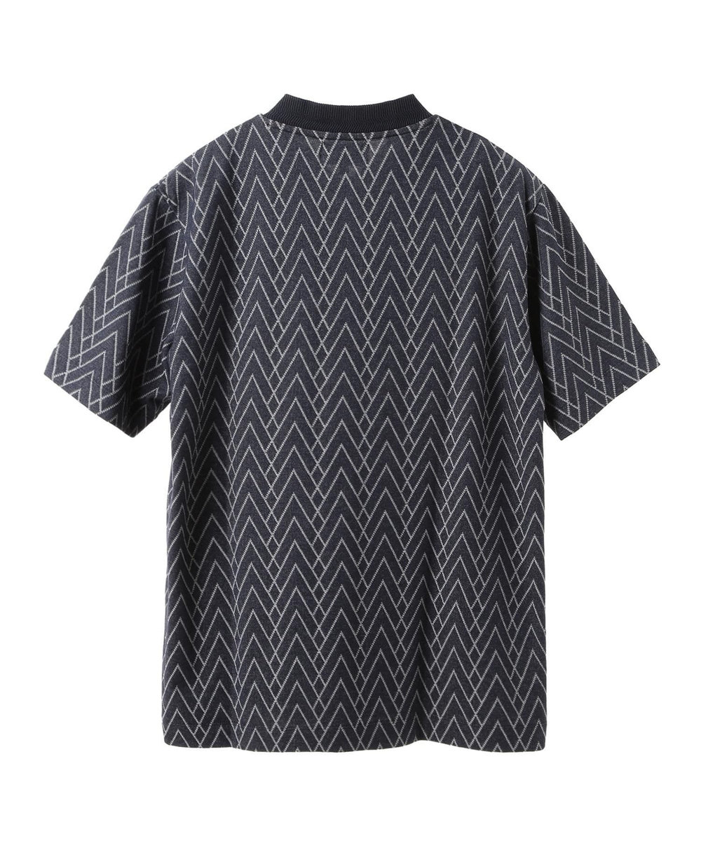 MEN'S BIGI リンクスジャガードVネックTEE ネイビー