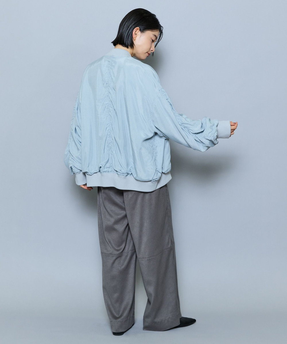 MOGA フィブリルタフタブルゾン スカイブルー