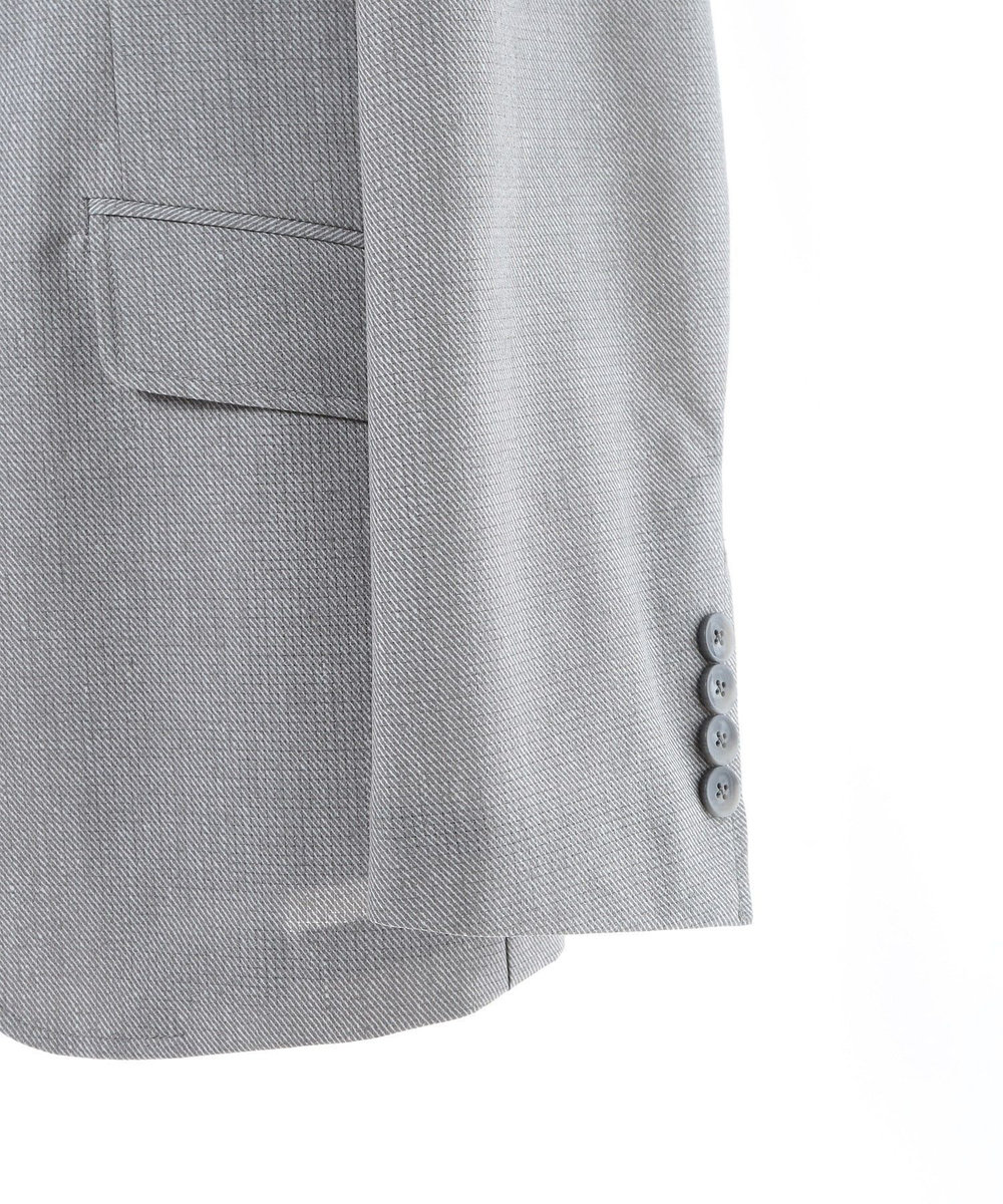 MEN'S BIGI COOL DOTS メランジプリントジャケット〈イージーケア/吸水速乾〉 グレー