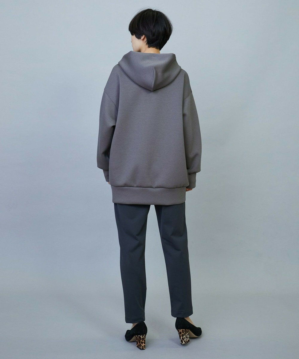 MOGA メリルハイテンション裏起毛テーパードパンツ チャコールグレー