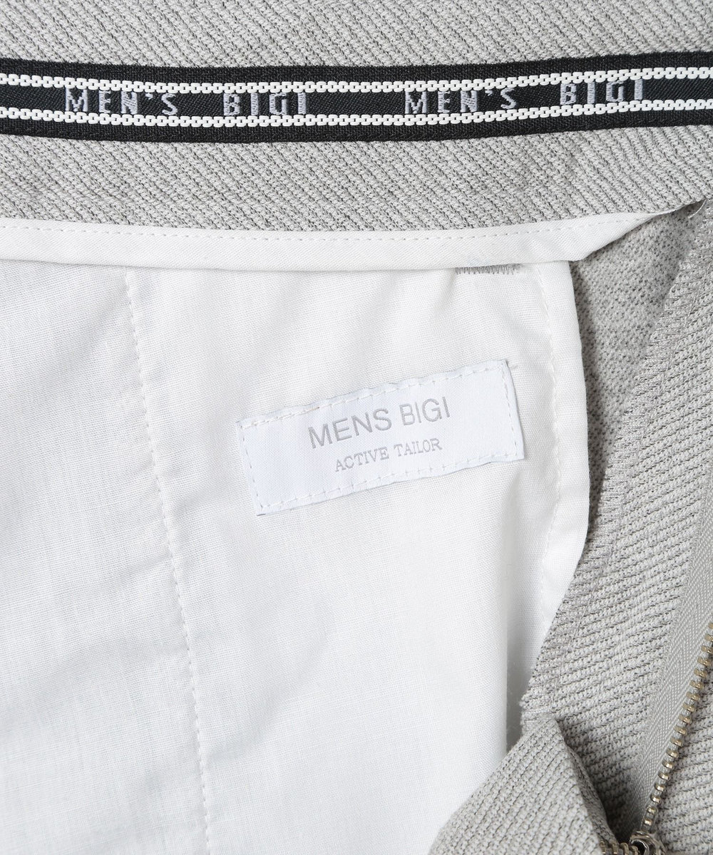MEN'S BIGI 【ACTIVE TAILOR】ソフトサーモ混ツイードツイルパンツ グレー