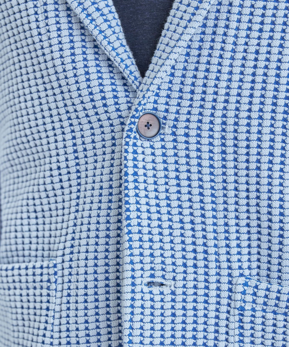 MEN'S BIGI オニワッフル 2Bライトジャケット ブルー
