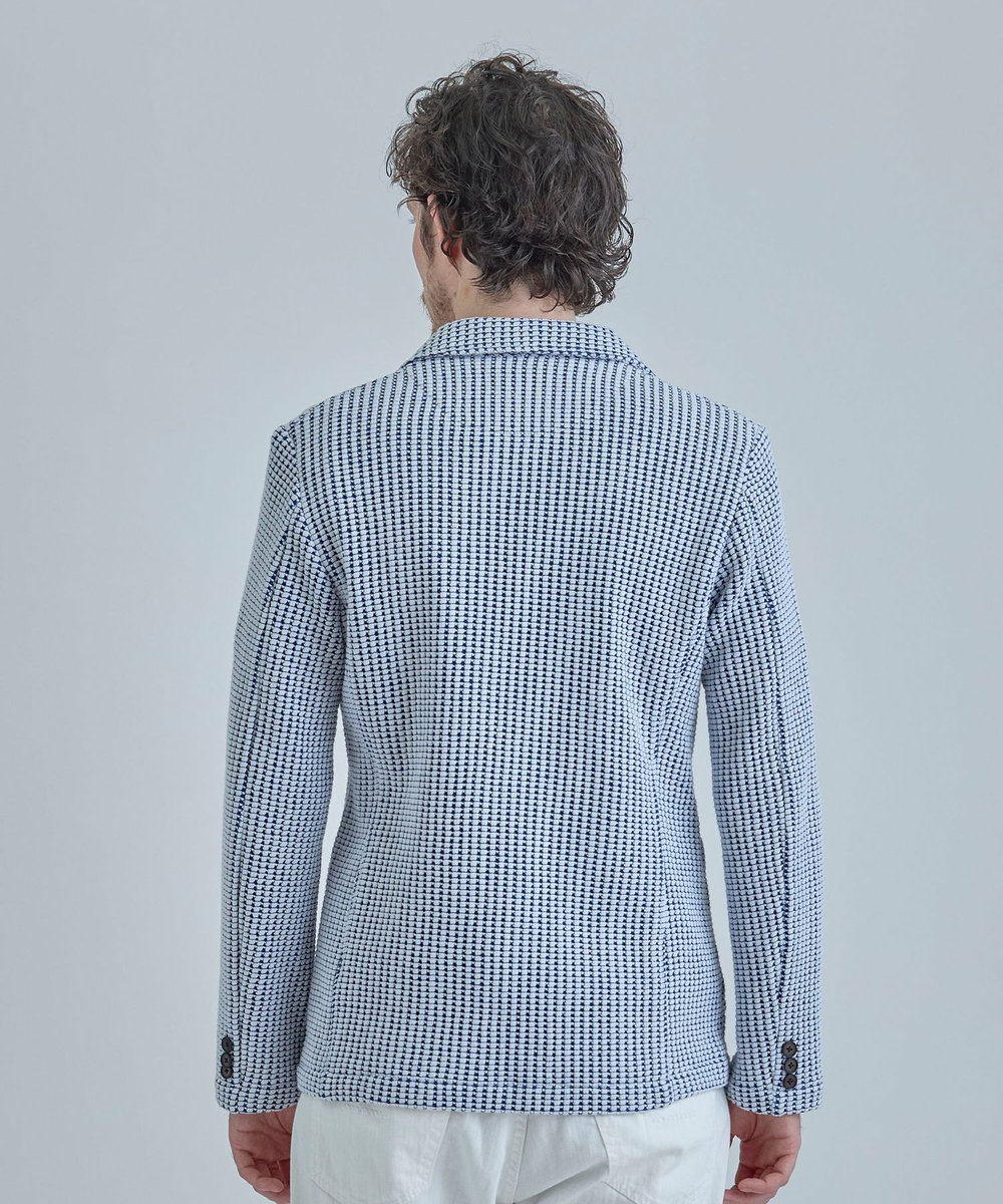 MEN'S BIGI オニワッフル 2Bライトジャケット ブルー