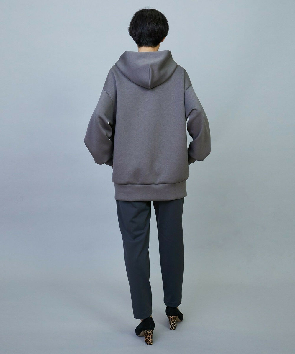 MOGA メリルハイテンション裏起毛テーパードパンツ チャコールグレー