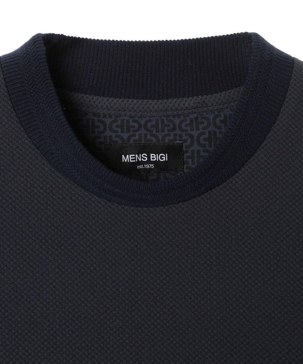 MEN'S BIGI 【COLE HAAN/コール ハーン】別注 ハニカムジャージ素材ジャケットTEE<抗菌/UVカット/4WAYストレッチ> ネイビー