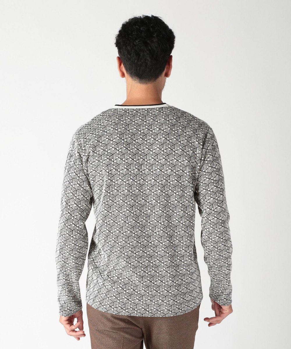 MEN'S BIGI フクレジャカードロングＴシャツ ホワイト系その他