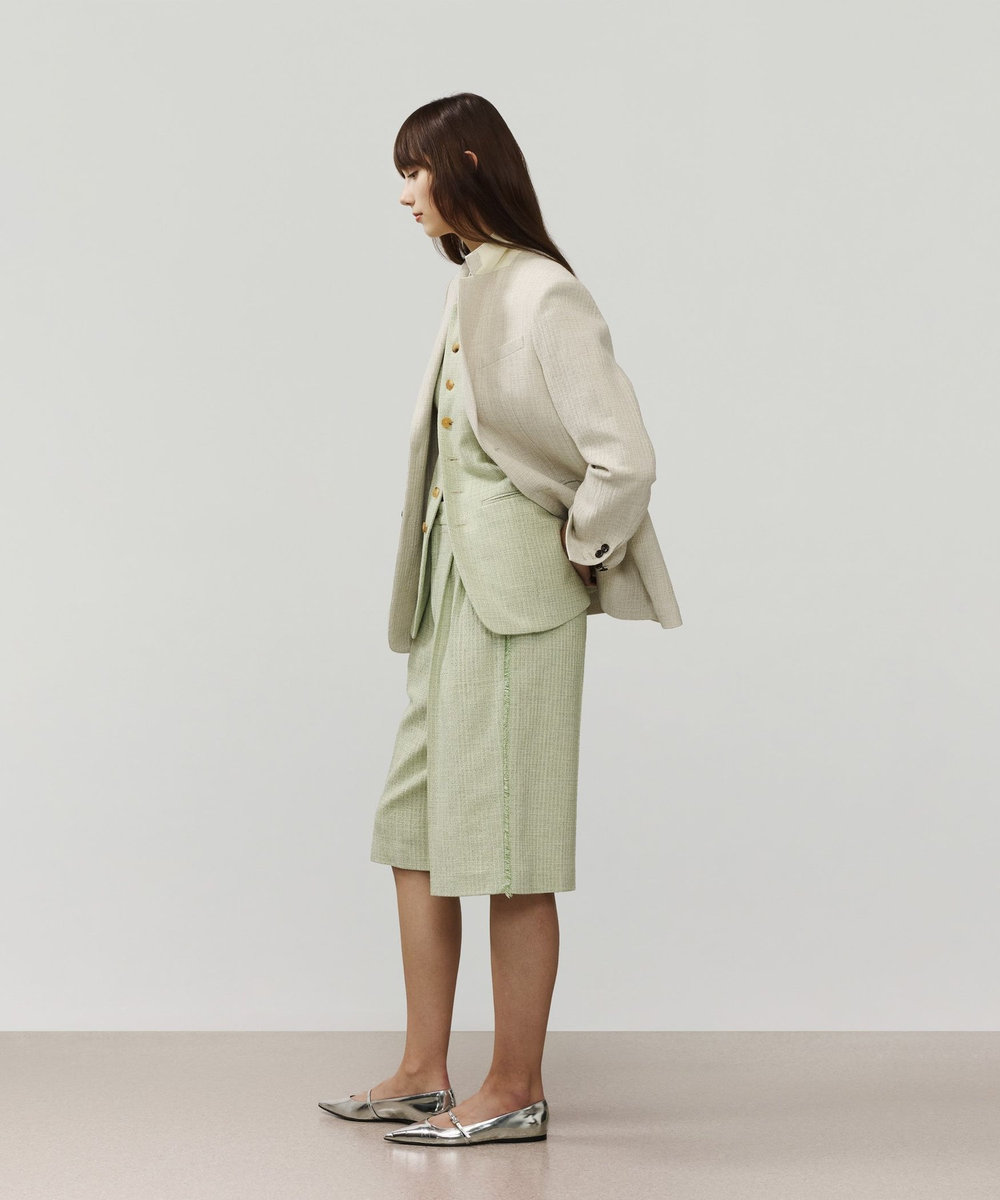 DÉPAREILLÉ SLUB TWEED JACKET / スラブツィードジャケット ベージュ