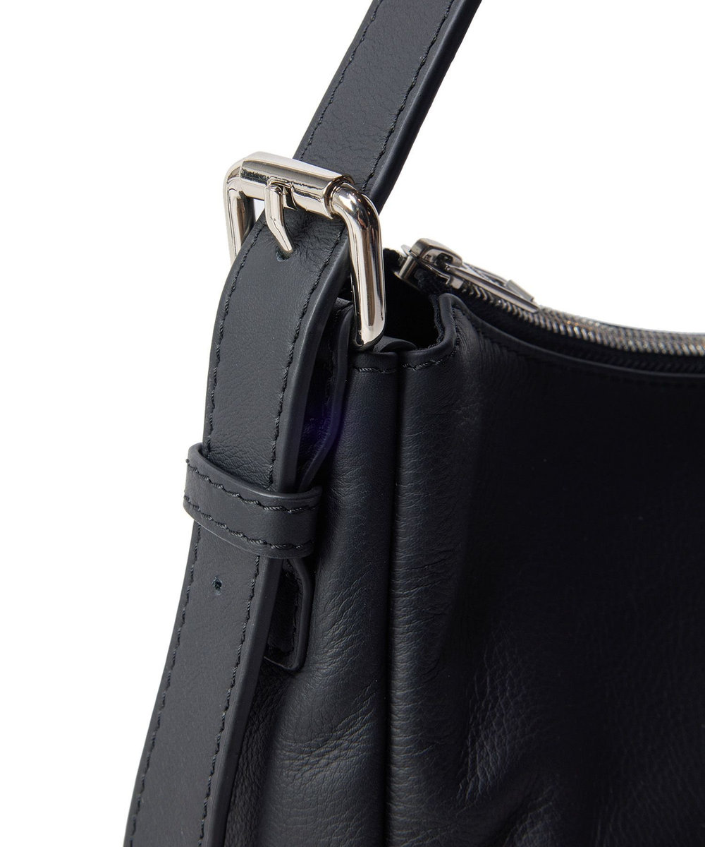 MEN'S BIGI 【SEEKER/シーカー】別注 ソフトレザーショルダーバッグ ブラック