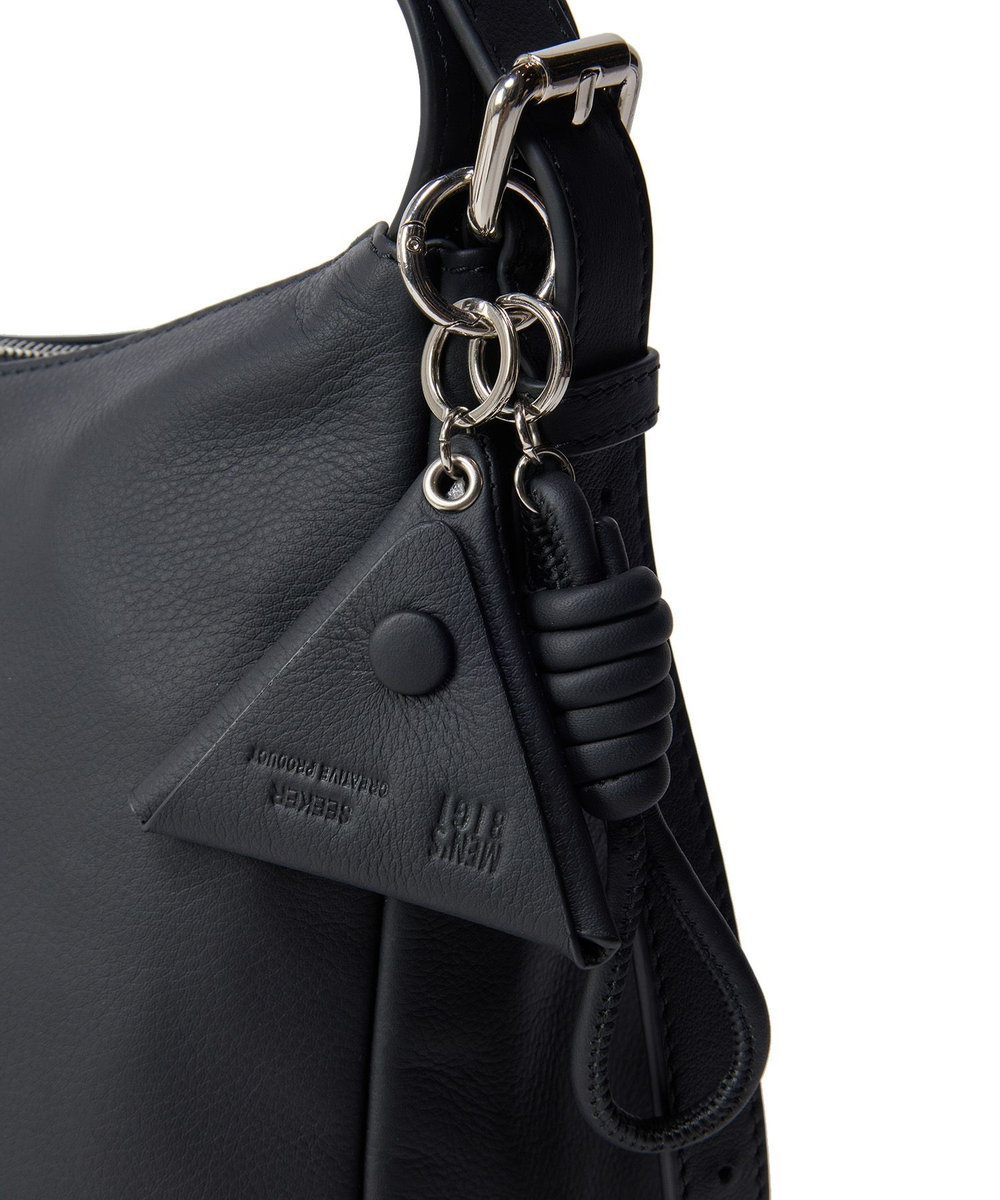 MEN'S BIGI 【SEEKER/シーカー】別注 ソフトレザーショルダーバッグ ブラック