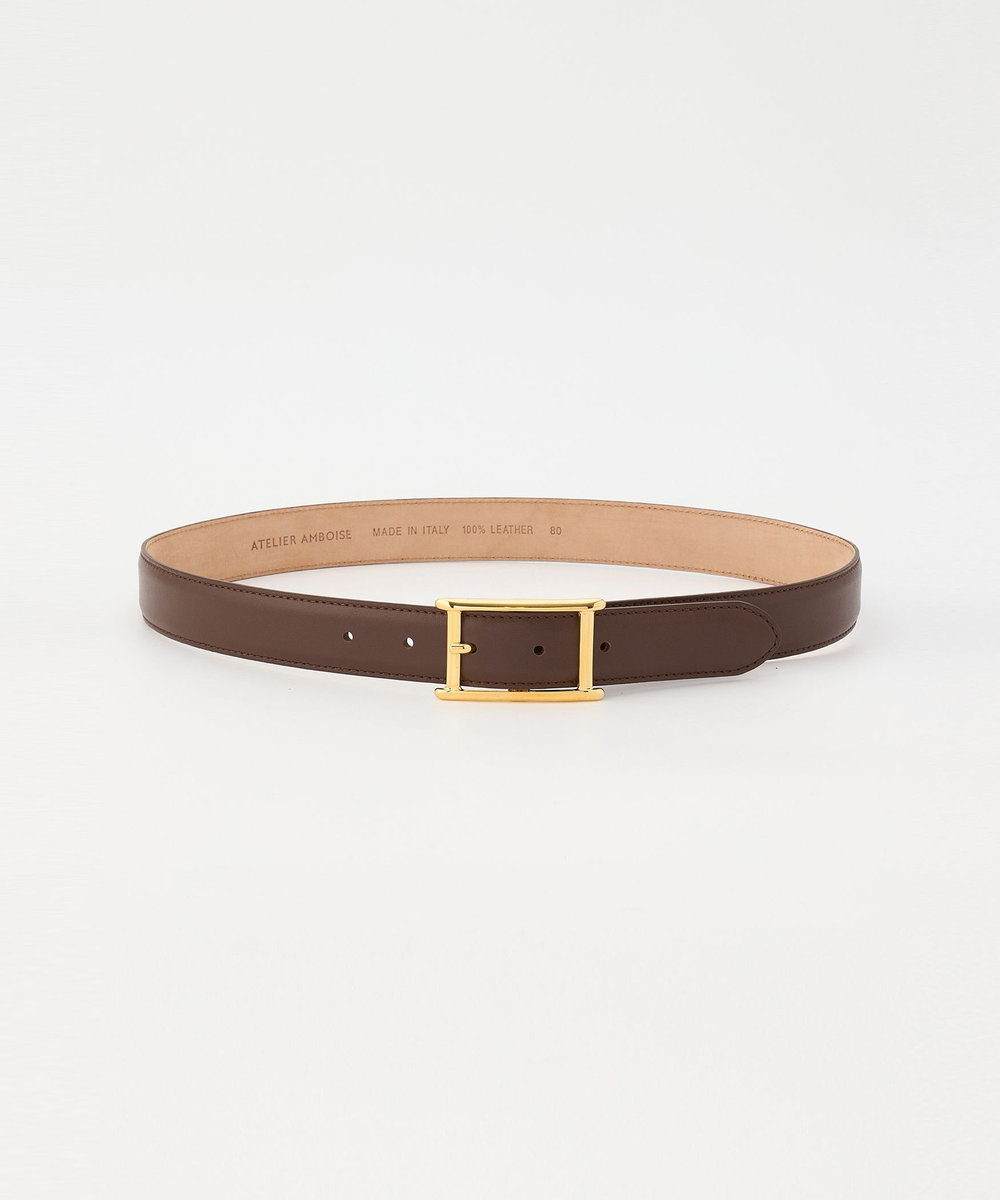 1er Arrondissement ＜ATELIER AMBOISE /アトリエ アンボワーズ＞Hバックル ベルト ブラウン