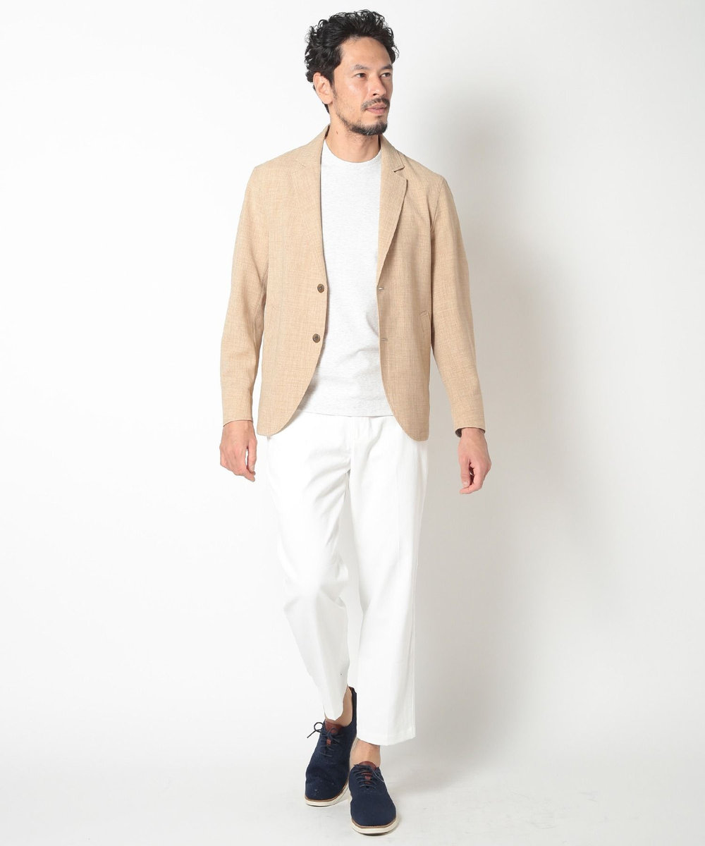 MEN'S BIGI ブッチャーストレッチカジュアルジャケット ベージュ