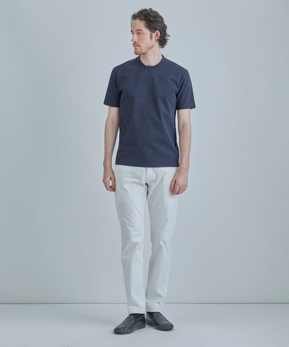 MEN'S BIGI イントレチャートレザースニーカー ブラック