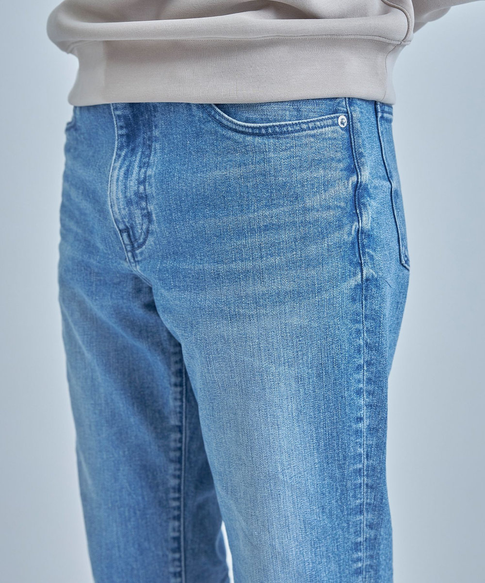 MEN'S BIGI 【RED CARD/レッドカード】別注 Bass クリーンライトデニム ブルー