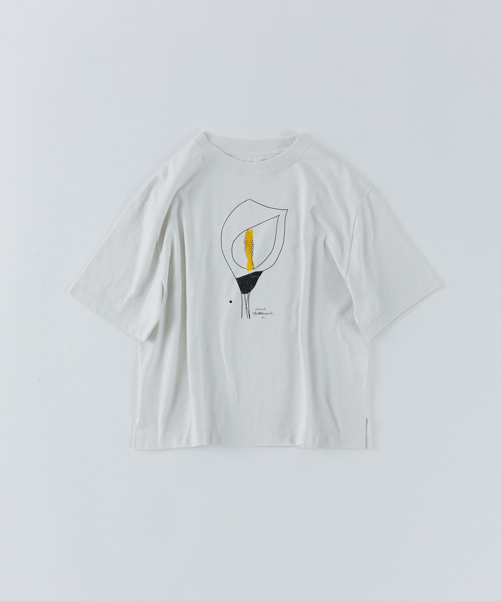 congés payés ADIEU TRISTESSE ichiro yamaguchi. 半袖Ｔシャツ グレイッシュベージュ