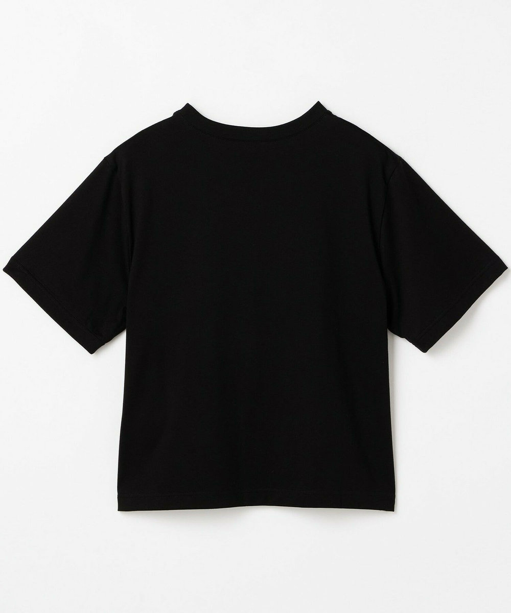 L'EQUIPE オーガンジー刺繍Tシャツ ブラック