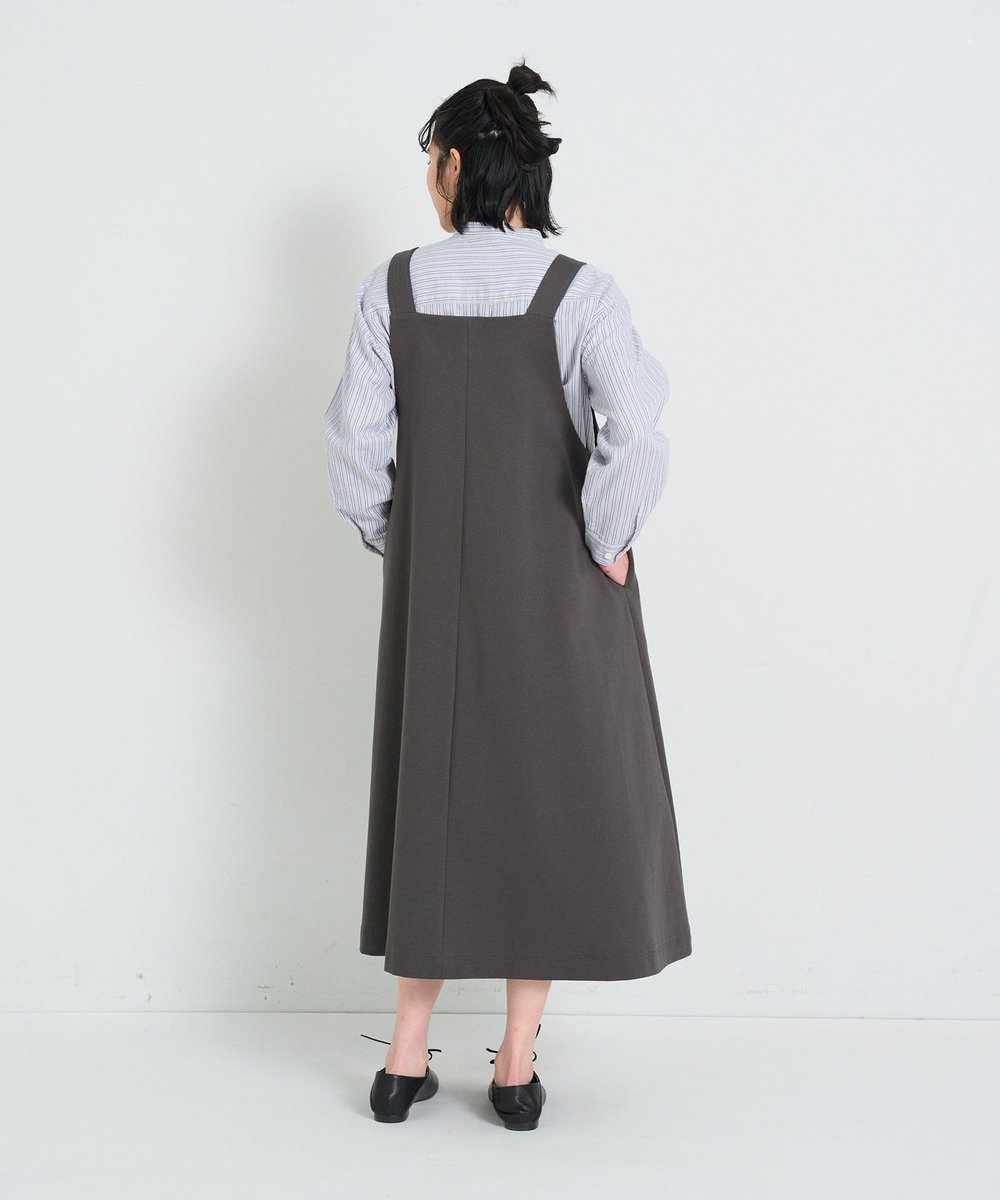 congés payés ADIEU TRISTESSE シンプルポンチジャンスカ チャコールグレー