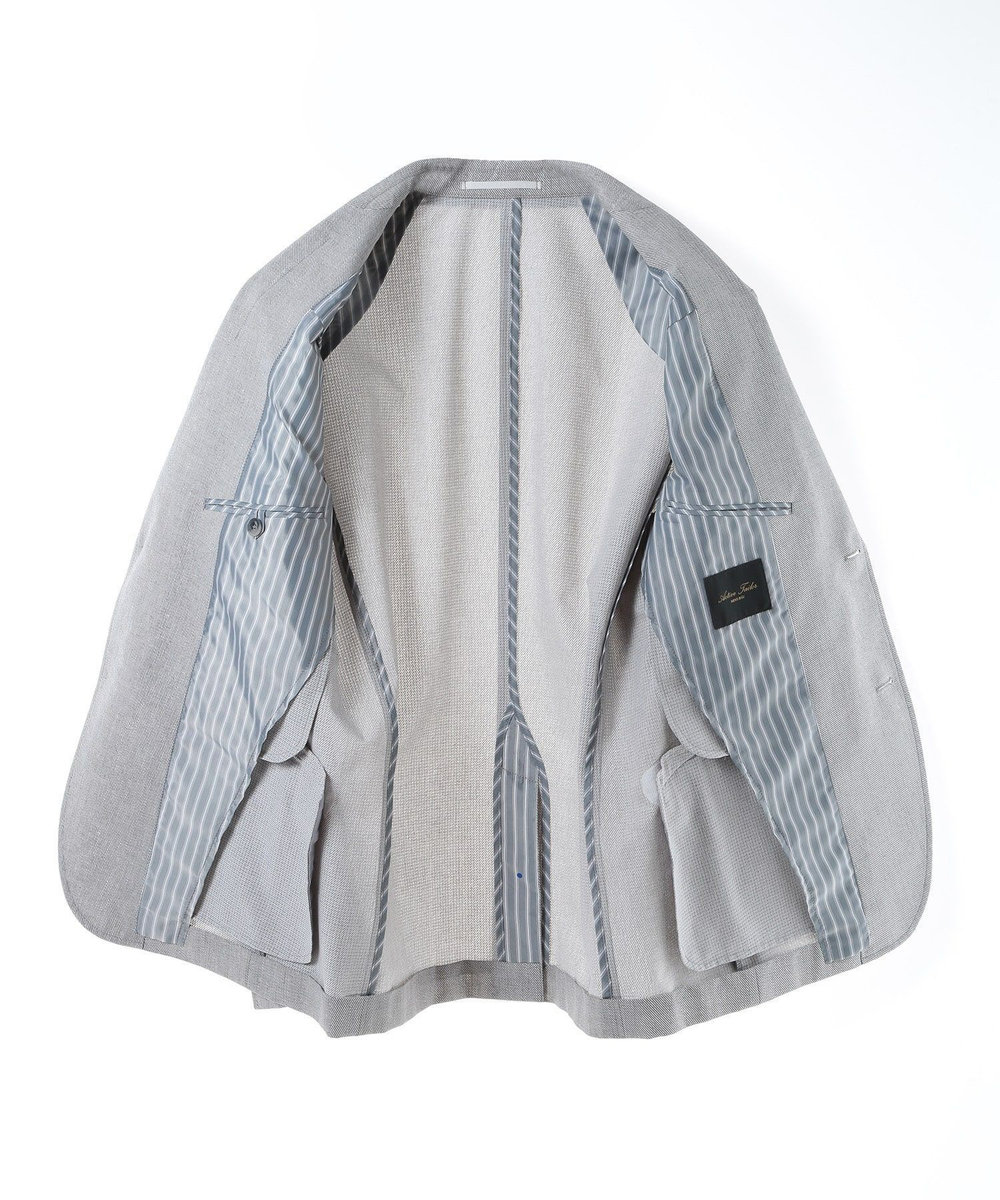 MEN'S BIGI COOL DOTS メランジプリントジャケット〈イージーケア/吸水速乾〉 グレー