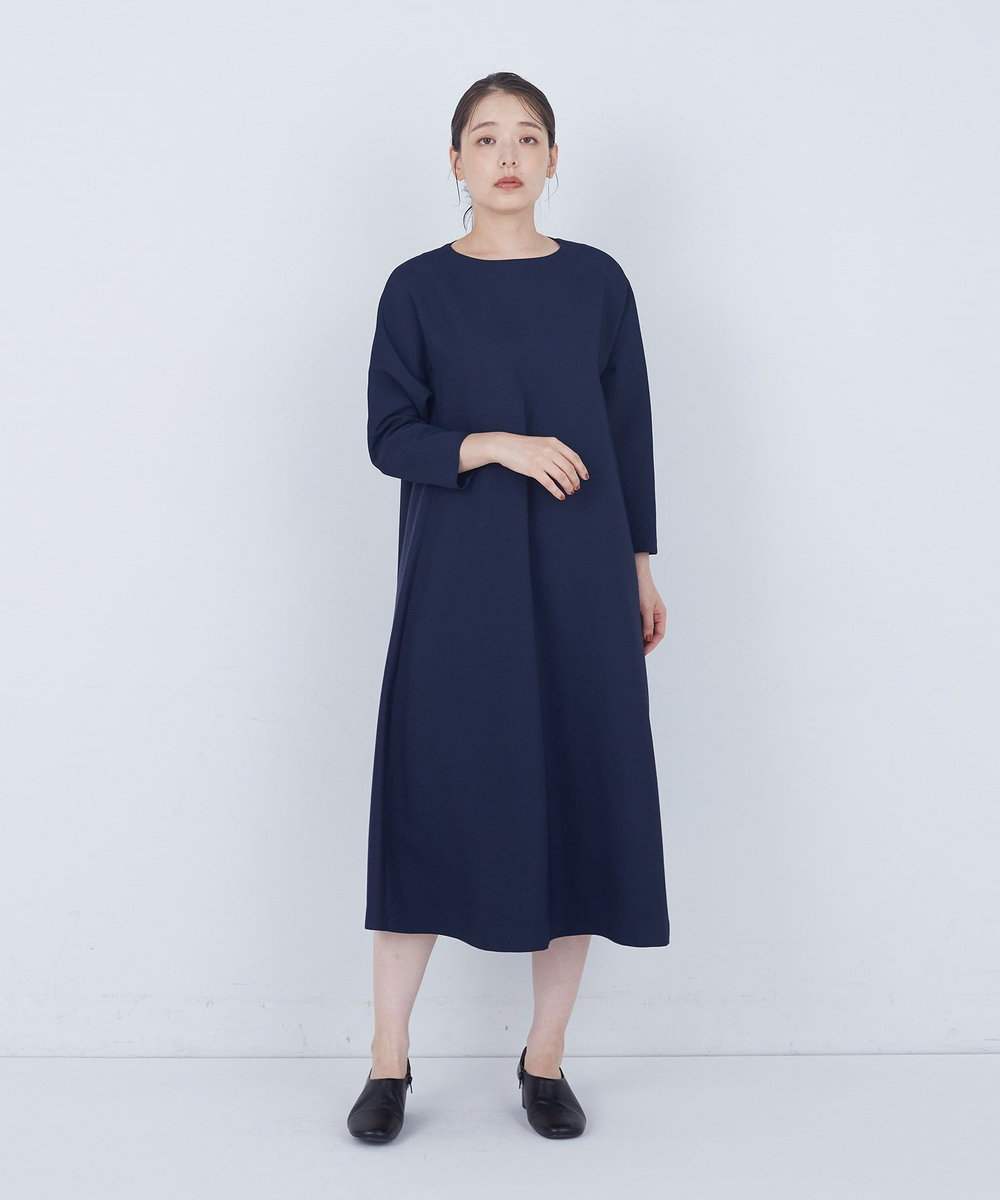 ADIEU TRISTESSE Aラインワンピース ネイビー