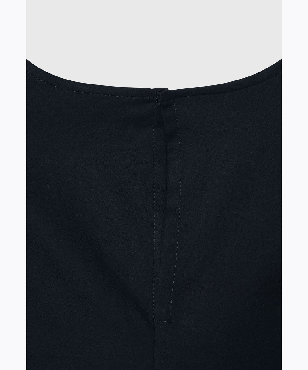 DÉPAREILLÉ COTTON TYPEWRITER PEPLUM BLOUSE / コットンタイプライターペプラムブラウス ネイビー