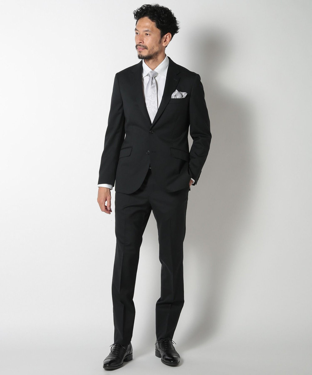 MEN'S BIGI キップスムースレザーコンフォートシューズ ブラック