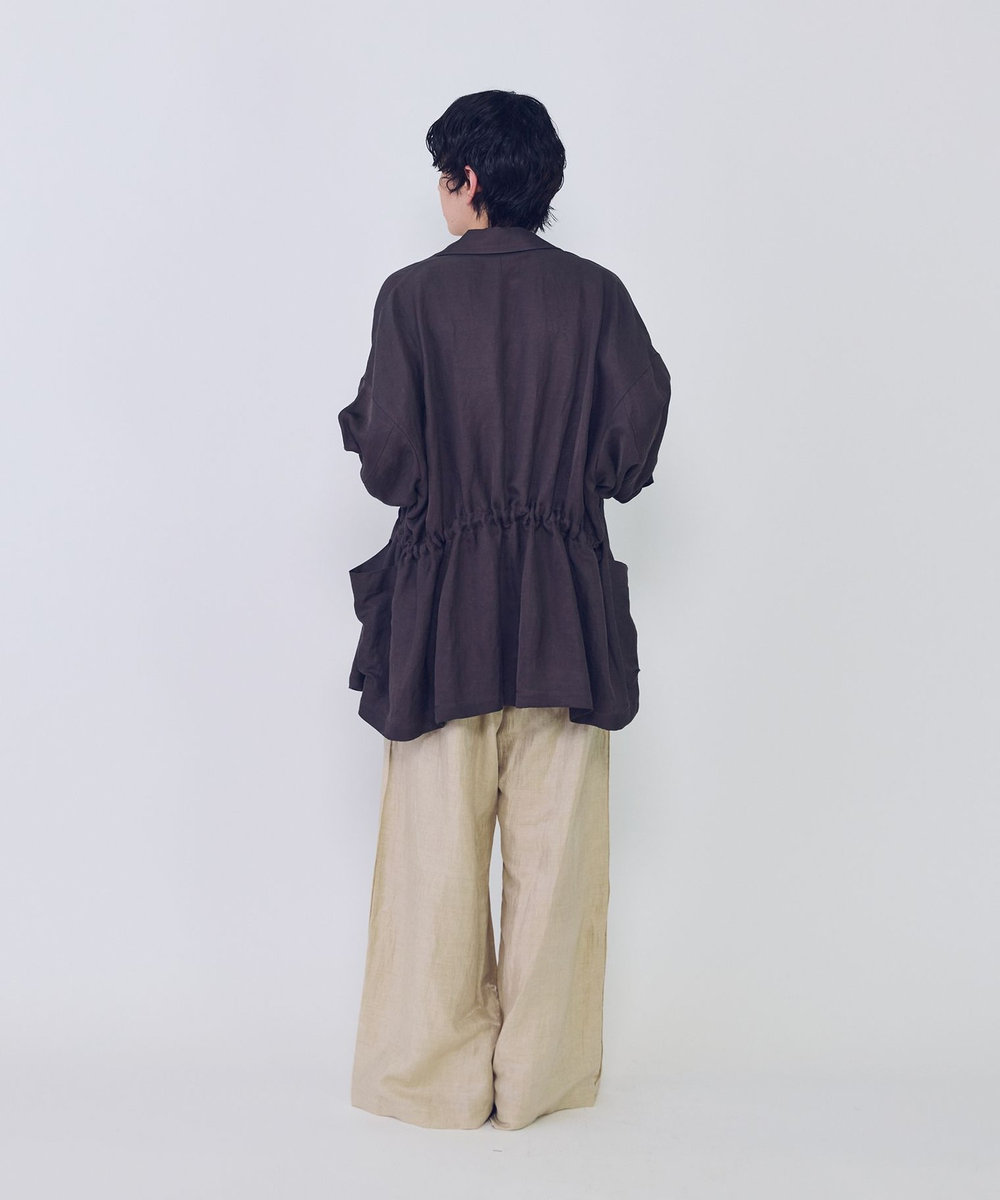 1er Arrondissement リネングロスワッシャーイージーパンツ ゴールド