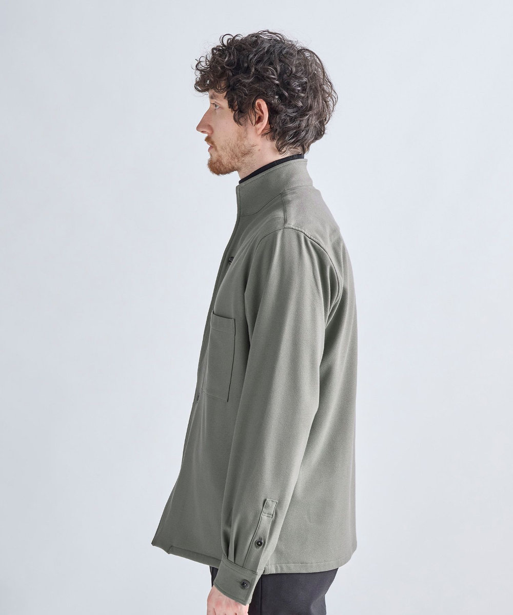 MEN'S BIGI PRES WARM アムンゼンシャツブルゾン［360度ストレッチ/吸湿発熱/保温性］ グレー
