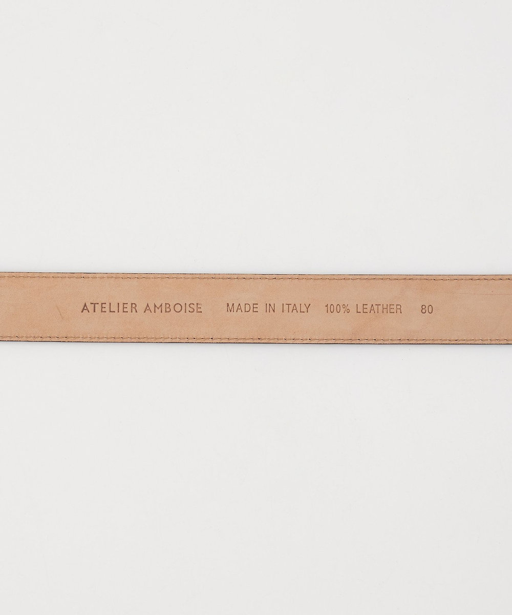 1er Arrondissement ＜ATELIER AMBOISE /アトリエ アンボワーズ＞Hバックル ベルト ブラウン