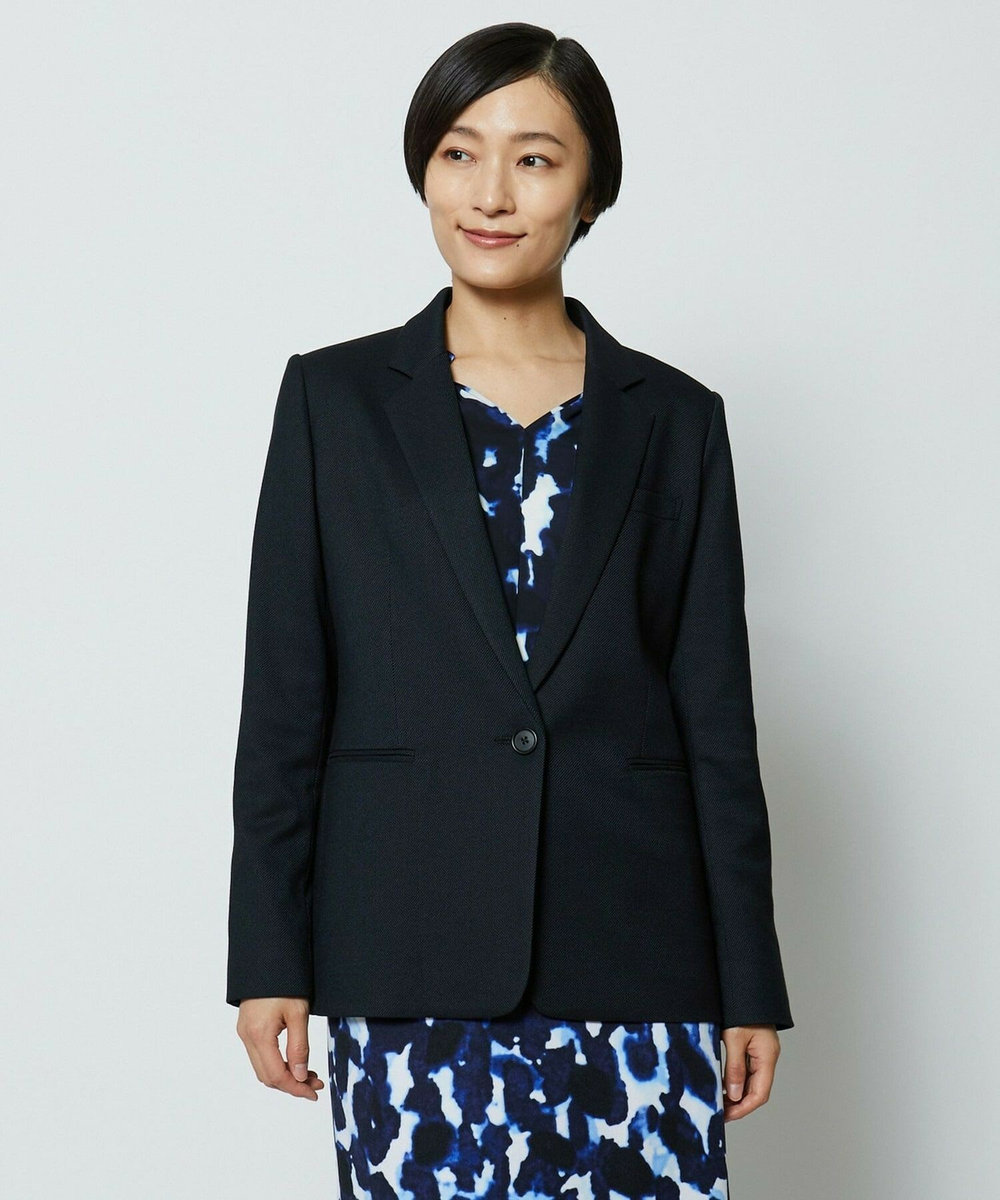 wb wb　ドビーストレッチジャケット ネイビー