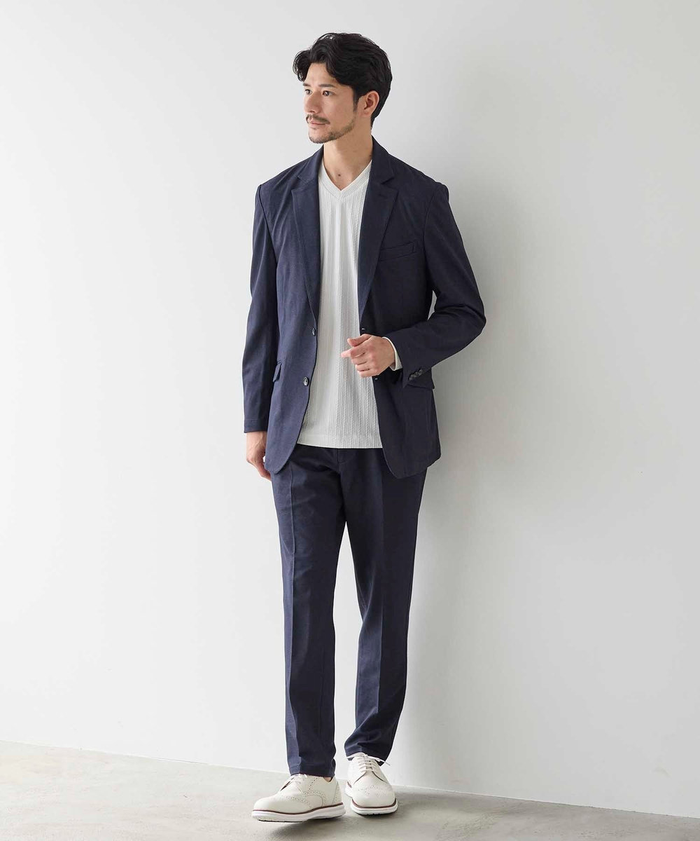 UNION STATION ジャガードポンチ パンツ＜セットアップ対応＞ ネイビー