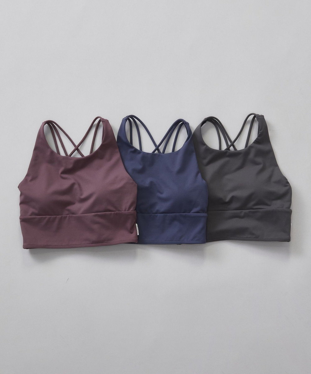 Julier 【定番】プレミアムフローショートトップス/パット付き・UVカット・吸汗速乾・ホットヨガ対応・水着・水陸両用 グレー