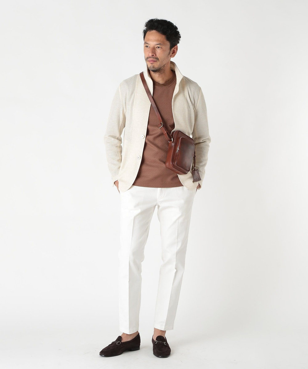 MEN'S BIGI 【SEEKER/シーカー】別注 ムラレザーミニショルダーバッグ キャメル