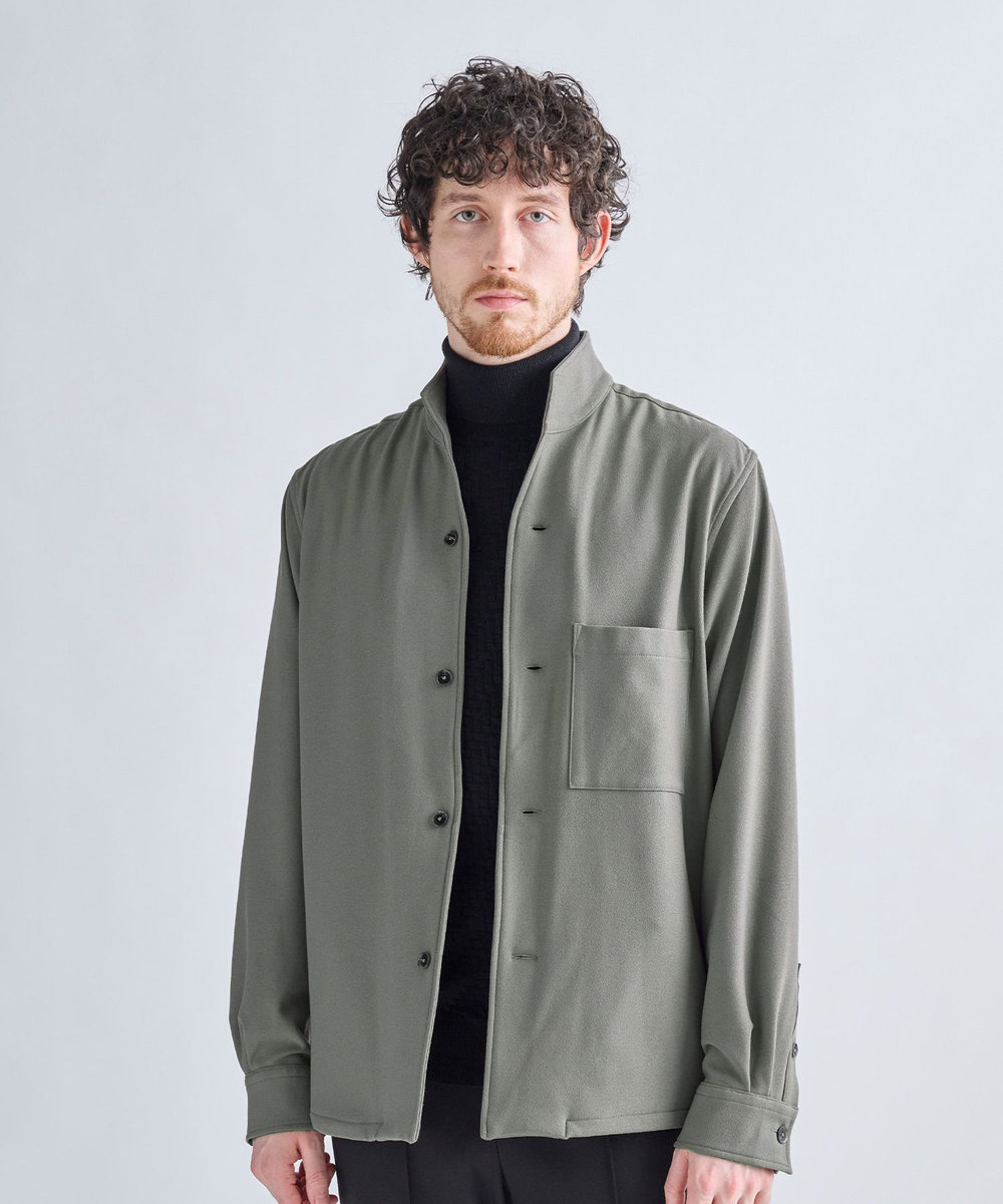 MEN'S BIGI PRES WARM アムンゼンシャツブルゾン［360度ストレッチ/吸湿発熱/保温性］ グレー
