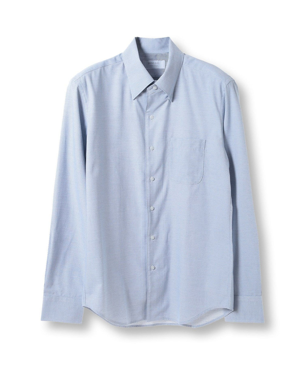MEN'S BIGI コットンポリエステルドビーシャツ<EASY CARE> ホワイト系その他