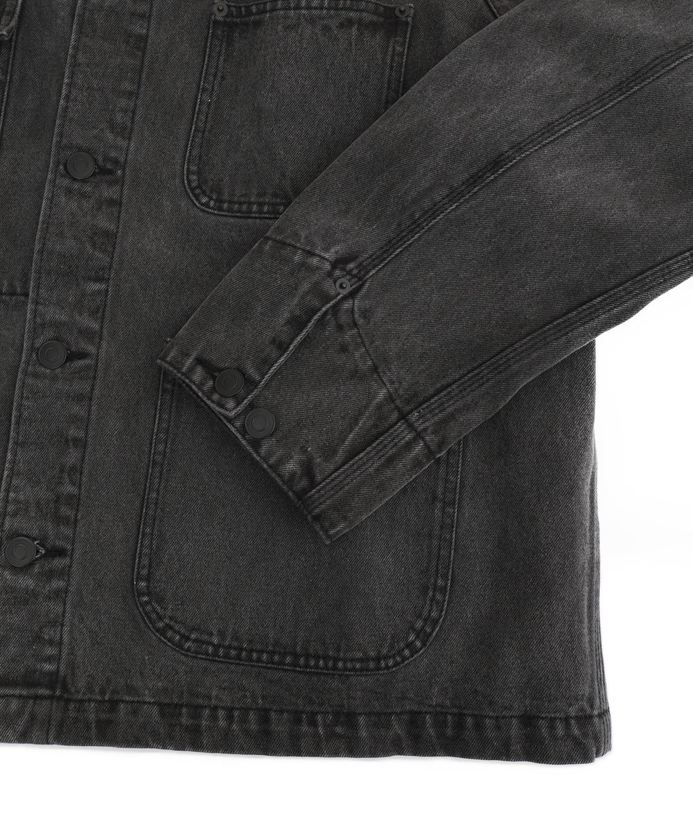 MEN'S BIGI デニムカバーオールジャケット ブラック
