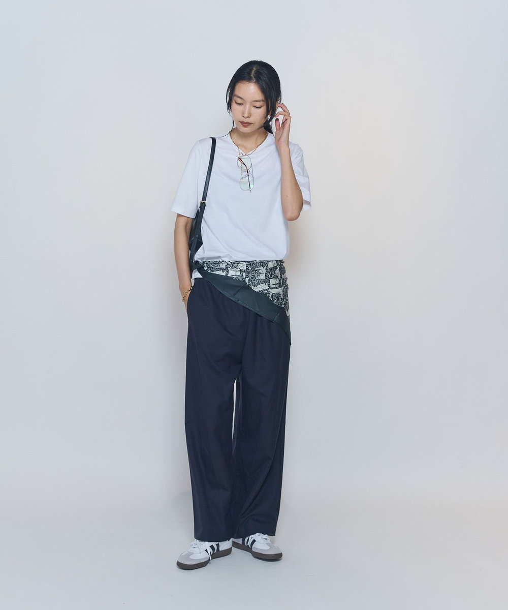 1er Arrondissement スーピマポンチコンパクトＴシャツ オフホワイト