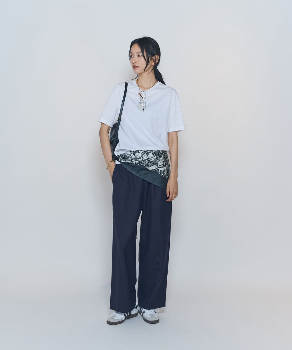 1er Arrondissement スーピマポンチコンパクトＴシャツ オフホワイト