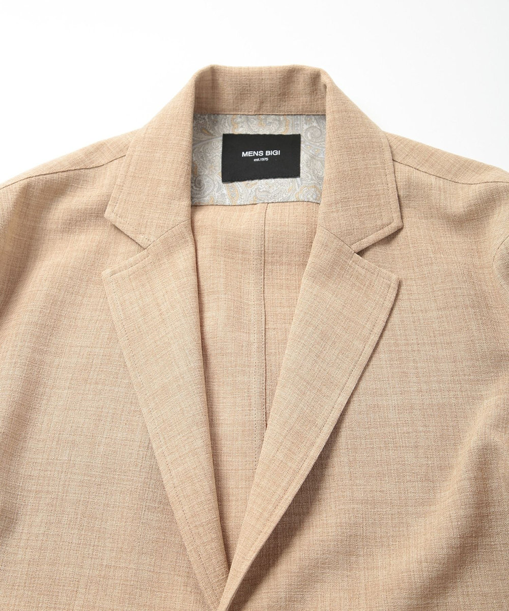 MEN'S BIGI ブッチャーストレッチカジュアルジャケット ベージュ