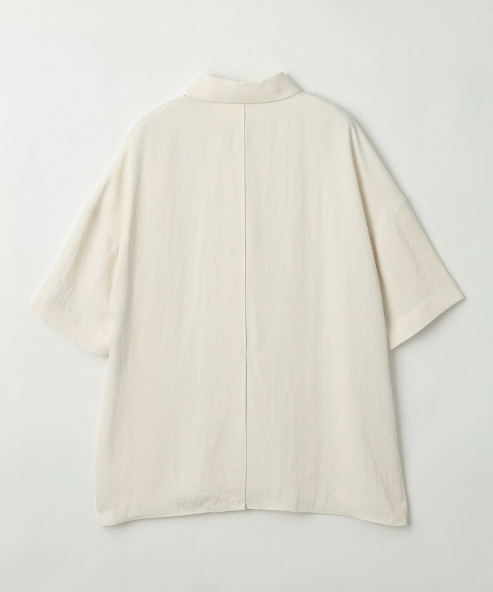 MOGA Collection MOGA Collection アセテートギャバシャツブルゾン アイボリー