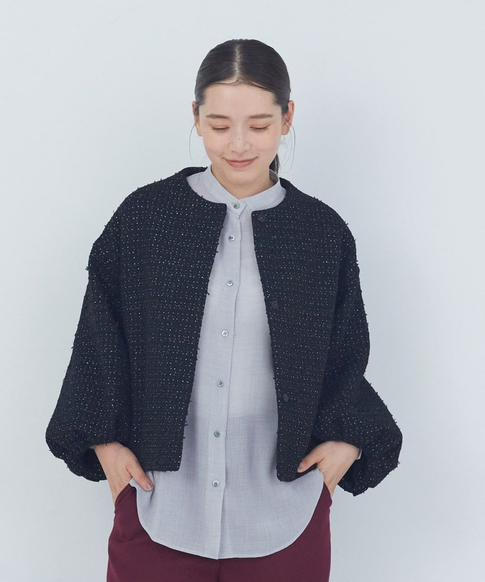 ADIEU TRISTESSE バルーンスリーブジャケット ブラック系その他
