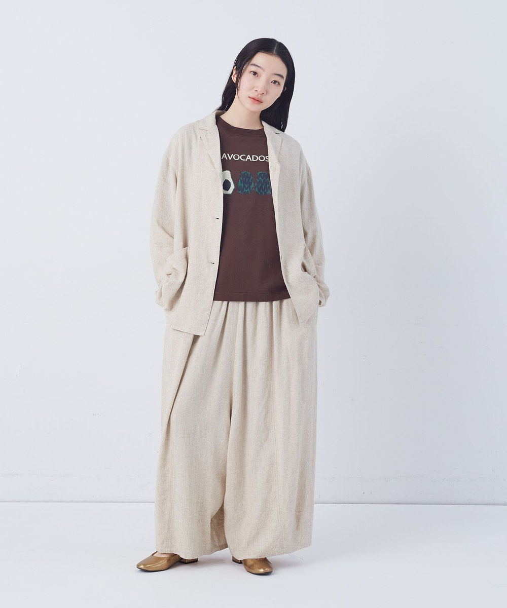 congés payés ADIEU TRISTESSE 【FAVE】シャーリングシャツジャケット ストライプ