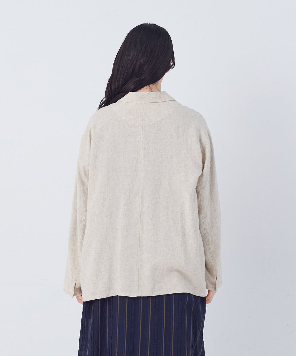 congés payés ADIEU TRISTESSE 【FAVE】シャーリングシャツジャケット ストライプ