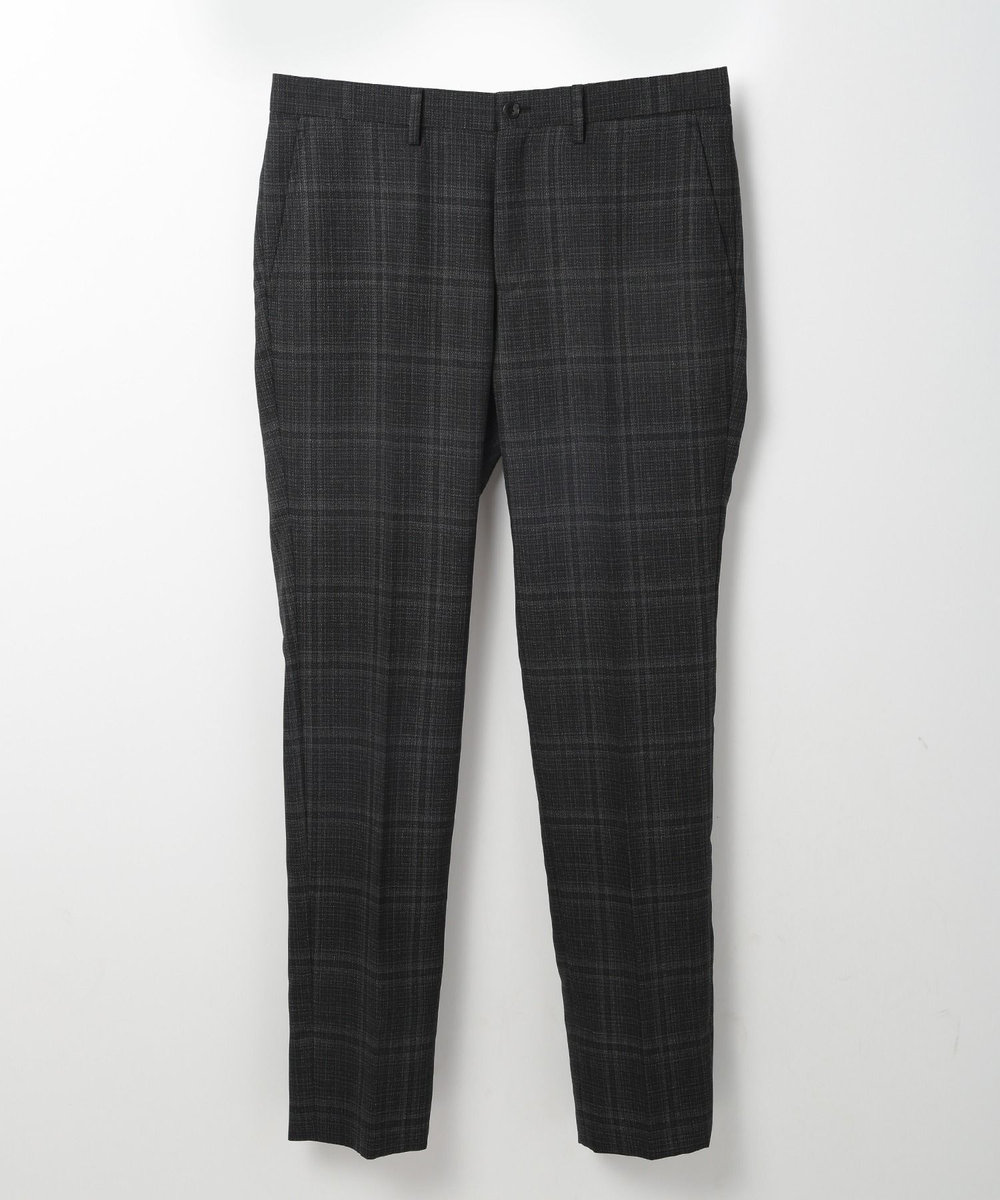 MEN'S BIGI 【ACTIVE TAILOR】ホップサックチェックパンツ グレー