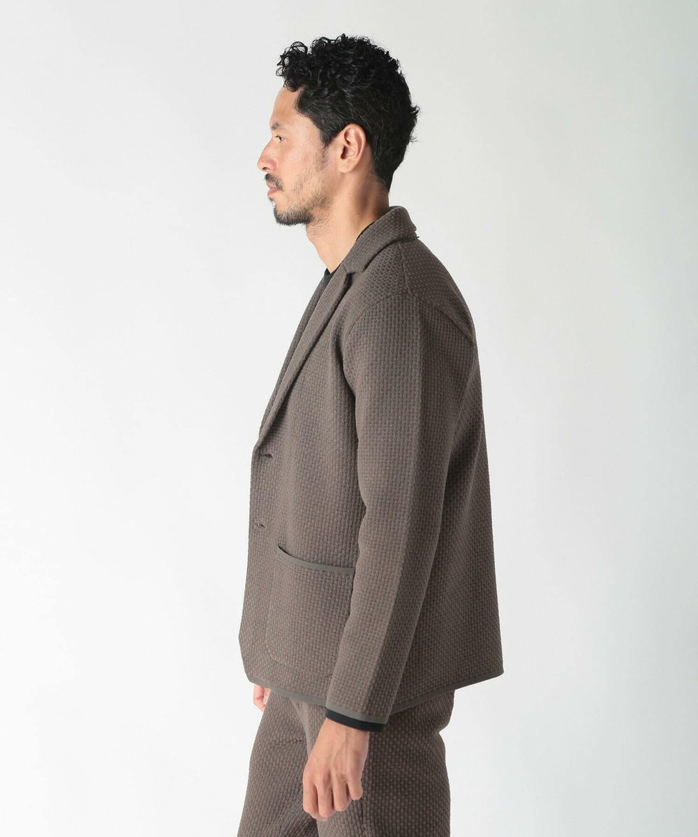 MEN'S BIGI 【ACTIVE TAILOR】モール混ニットジャケット カーキ