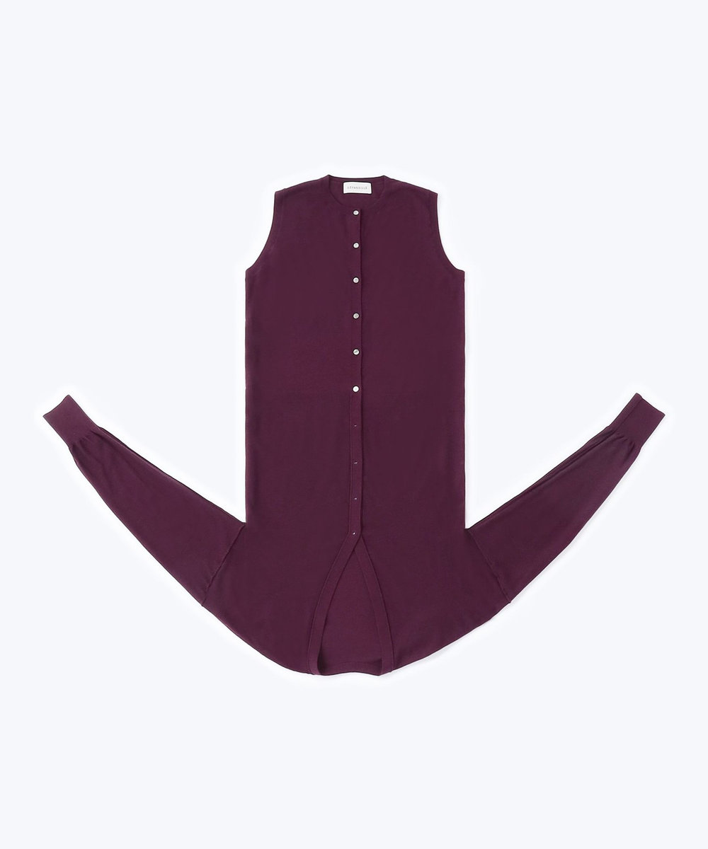 DÉPAREILLÉ HIGH GAUGE LAYERED KNIT / ハイゲージレイヤードニット ボルドー
