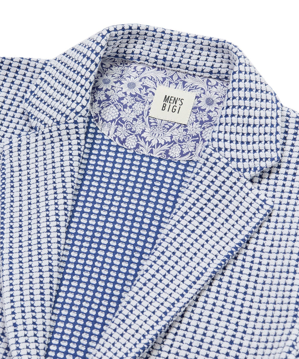 MEN'S BIGI オニワッフル 2Bライトジャケット ブルー