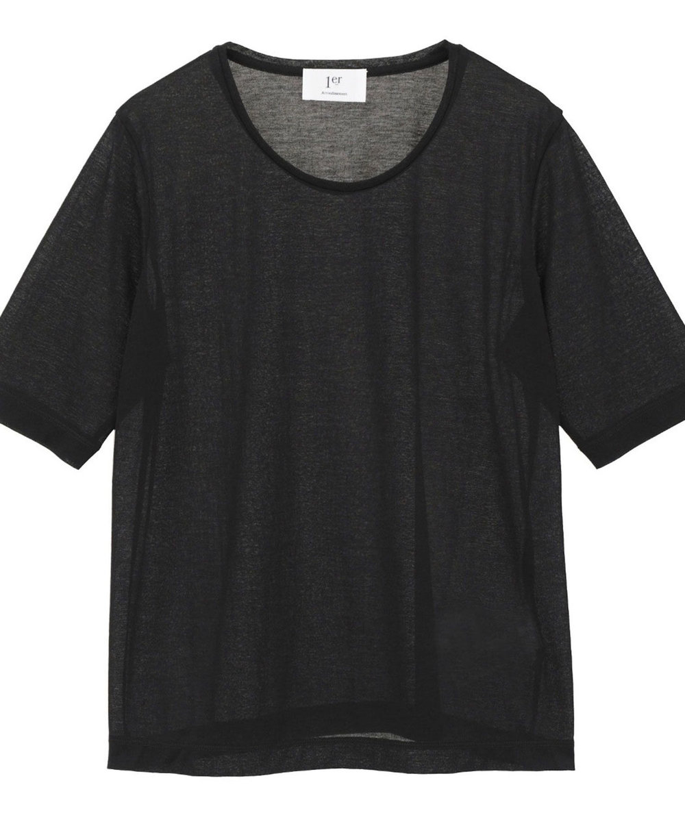 1er Arrondissement 【追加】シアーＴシャツ ブラック