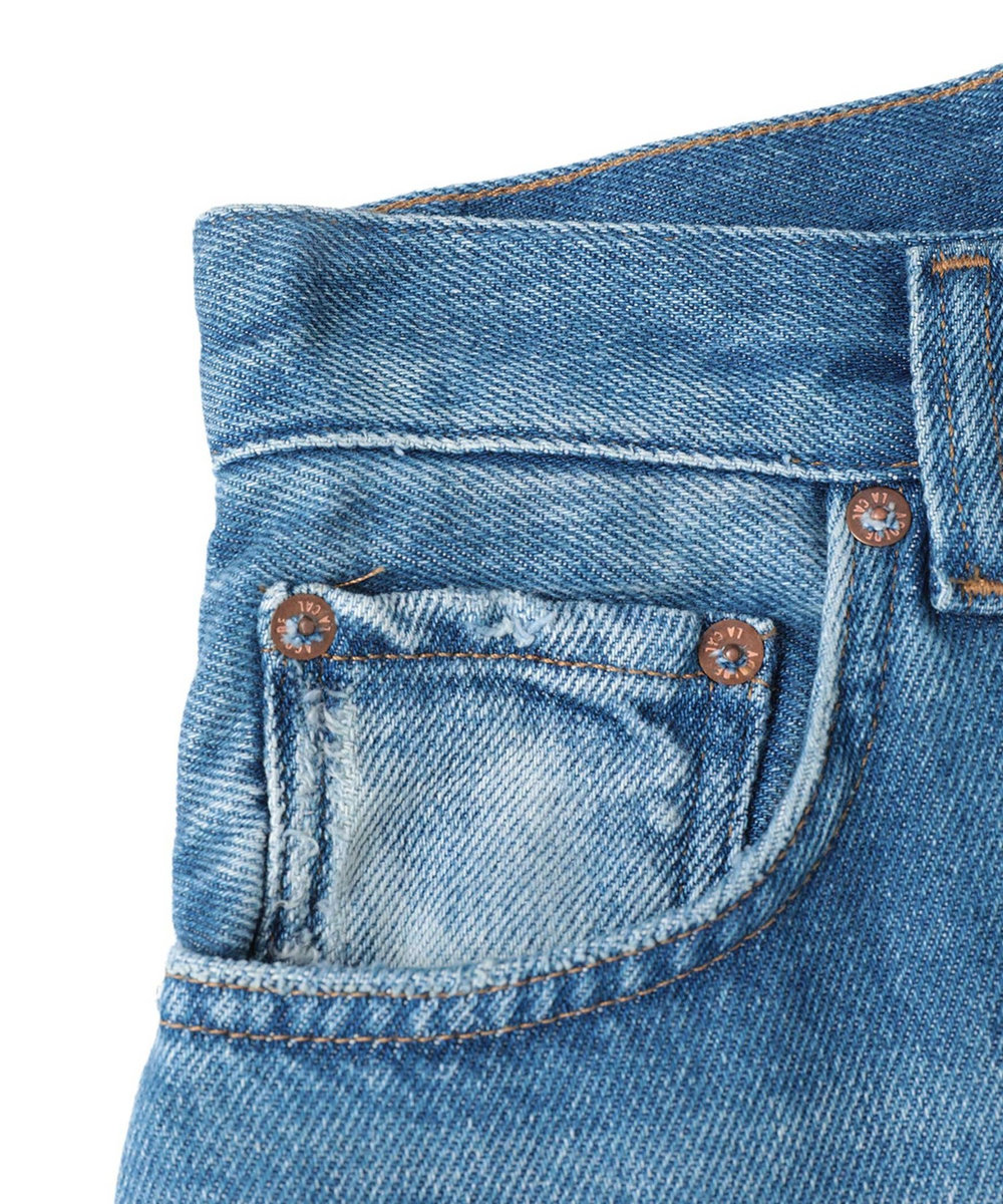 1er Arrondissement ＜AGOLDE （エーゴールドイー）＞"ROUNDED BAGGY"デニムパンツ ブルー